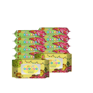 【獅子寶寶】超純水厚型濕巾含保濕蓋80抽8包/箱(EDI超純水 手口濕巾 台灣製 嬰兒寶寶溼紙巾加厚 柔膚巾)