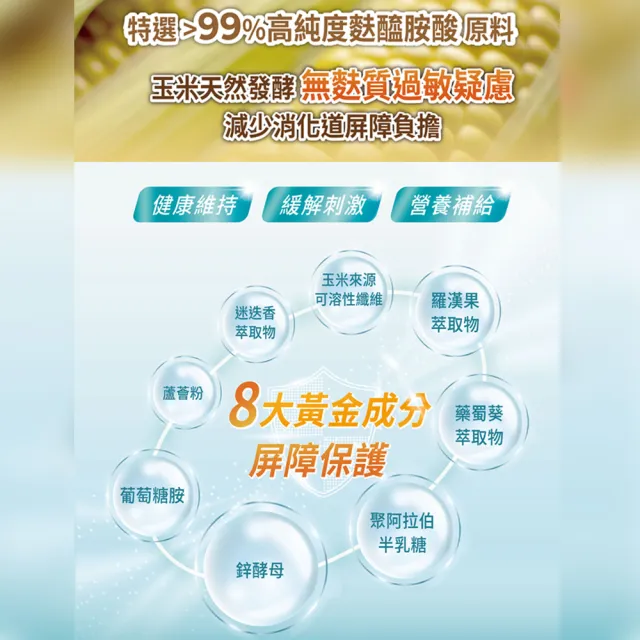 【聯安醫研】常安固衛沖泡飲隨身包 30包/盒 L-Glutamine 麩醯胺酸 獨特 All-In-One 8大黃金成分