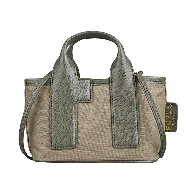 【FURLA 芙拉】FURLA Piuma可拆卸肩帶手提/斜背/肩背包(迷你/鼠尾草綠)