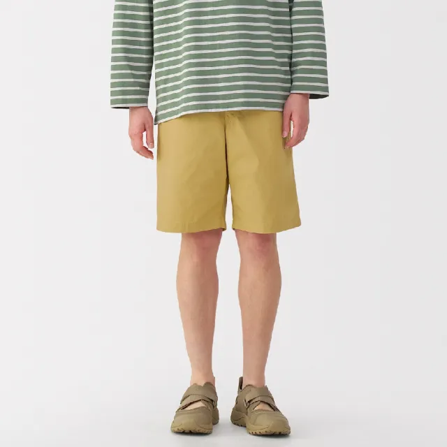 【MUJI 無印良品】男水洗平織布舒適短褲(共8色)