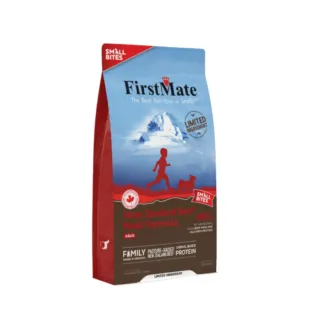 【第一饗宴】無穀低敏 紐西蘭牛肉全犬配方 小顆粒 1.8公斤(FirstMate WDJ 單一肉類蛋白 低GI狗飼料)