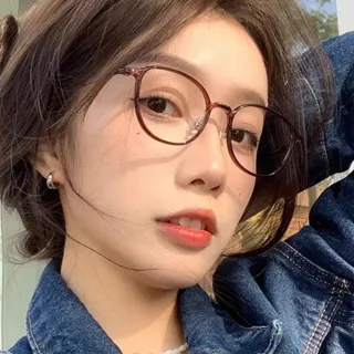 【MoonDy】眼鏡 方圓框眼鏡 眼鏡架 鏡框 純鈦眼鏡 素顏眼鏡 女生眼鏡 無度數眼鏡  鈦架 超