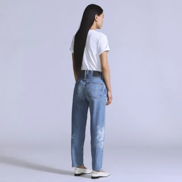 【LEVIS】BLUETAB™ 女款 Column日本製高腰直筒丹寧牛仔褲 熱賣單品 A5888-0006
