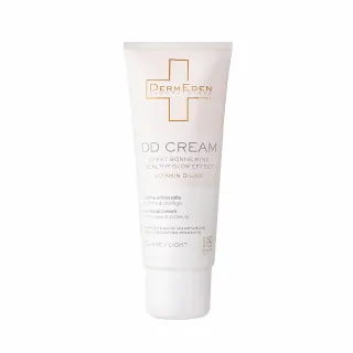 【DermEden 得美登】抗老化防曬DD霜 SPF50 50mL(玻尿酸/杜鵑花酸/保濕淡斑/防曬隔離霜)