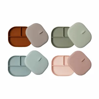 【Loulou lollipop】矽膠吸盤式餐盤盒(多款可選)