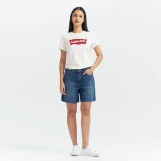 【LEVIS】94”Baggy 女款 中腰寬鬆直筒牛仔褲 闊腿牛仔短褲 熱賣單品 001JO-0007