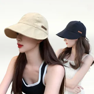【I.Dear】韓國網紅同款趙露思春夏薄款復古休閒寬簷鴨舌帽(3款/棒球帽 遮陽帽 高爾夫球帽 空頂帽 遮陽帽女)