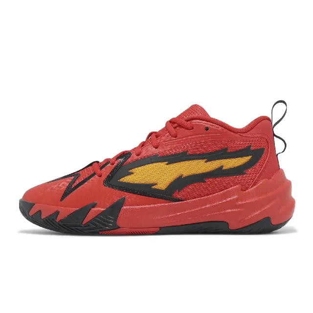 【PUMA】籃球鞋 Scoot Zeros Retro Portland 男鞋 紅 黑 黃 拓荒者 運動鞋(311070-01)