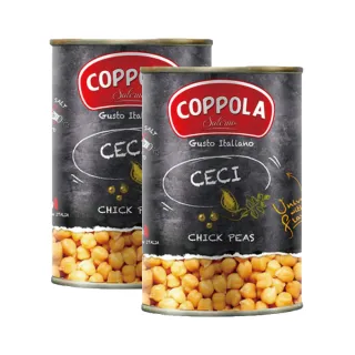 【Coppola】義大利天然鷹嘴豆罐頭 400gx2罐
