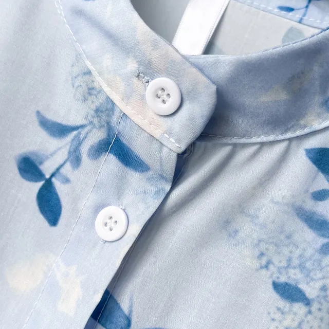 【MYDRESS】小清新印花棉麻襯衫