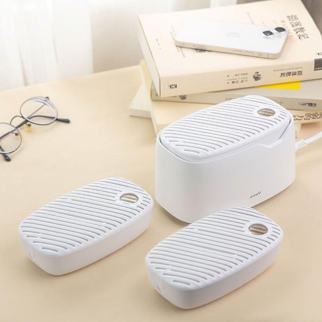 【JWAY】綠能無線除濕器2小時極速還原-1組+2除濕盒 JY-DH322-3(小型迷你除濕機 除濕袋 除濕劑 禮物)
