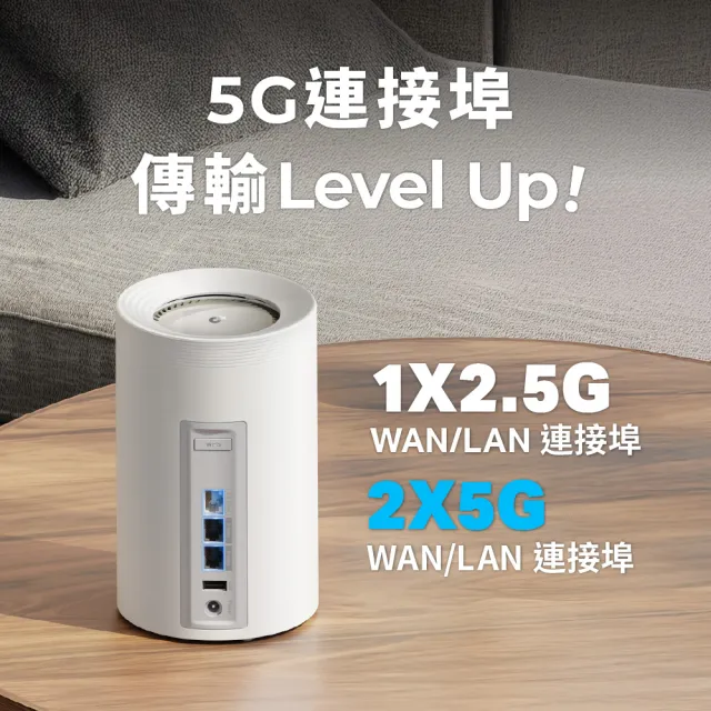【TP-Link】Wi-Fi 7 BE11000 三頻5G真Mesh 無線路由器 分享器(支援AI筆電/透天厝/Deco BE65 Pro 二入組)
