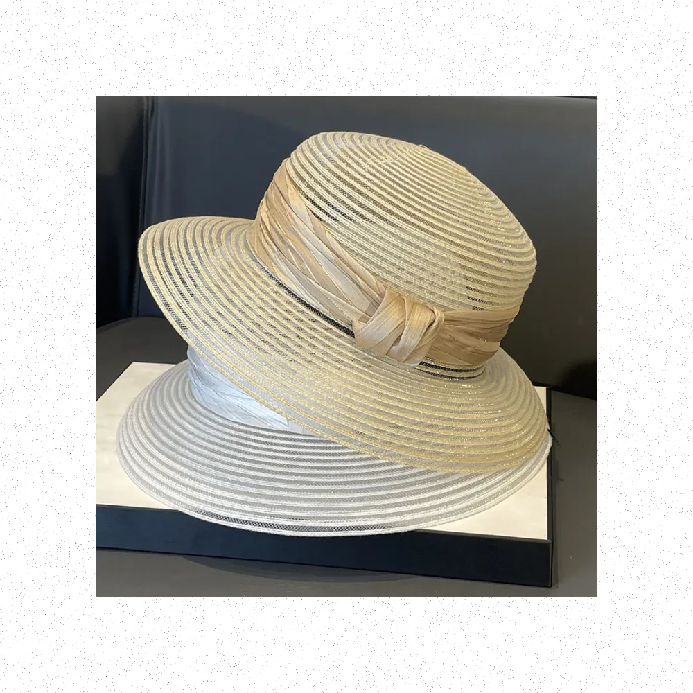 【Very Buy 非常勸敗】赫本風網紗透氣蝴蝶結草帽女法式複古大簷防曬漁夫帽可折疊遮陽帽