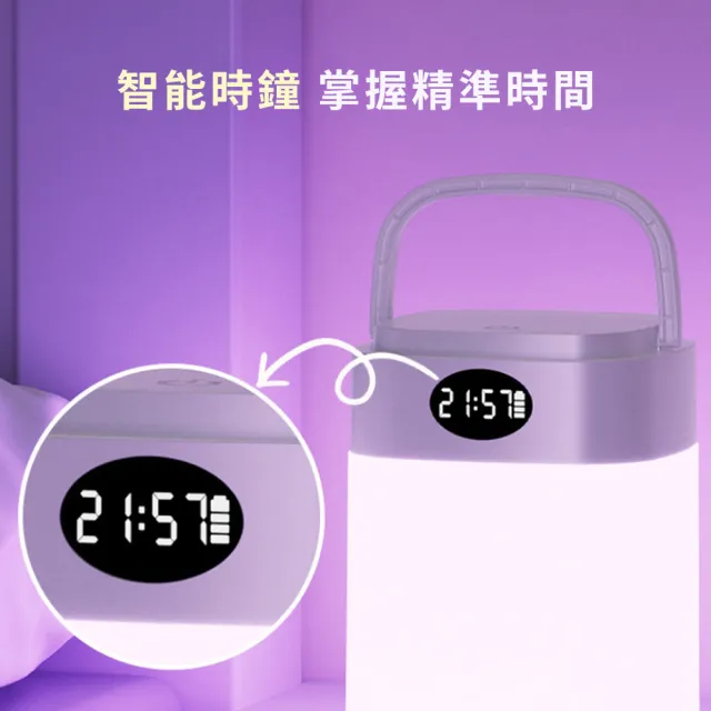 LED護眼床頭燈 可遙控檯燈 智能定時 觸控七彩夜燈 無線遙控檯燈 氛圍燈  新年禮物(手提/壁掛/桌面)