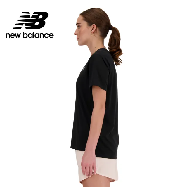 【NEW BALANCE】NB 涼感透氣短袖上衣_WT41222BK_女性_黑色(美版 版型偏大)