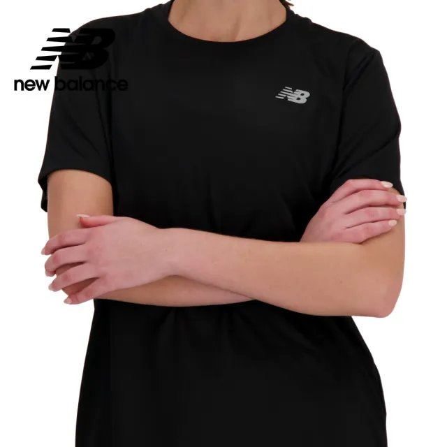 【NEW BALANCE】NB 涼感透氣短袖上衣_WT41222BK_女性_黑色(美版 版型偏大)