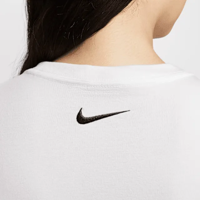 【NIKE 耐吉】短袖上衣 運動 休閒 短版 修身 女 AS W NSW CHLL KNT MD CRP GCEL 白色(IF0393100)