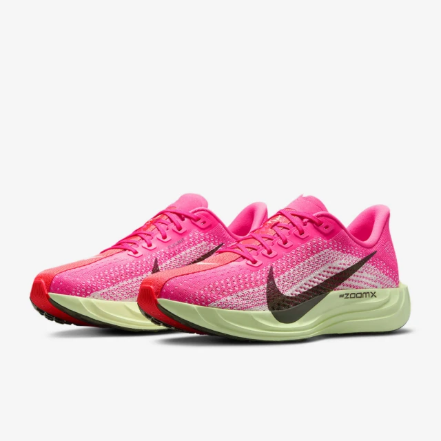 【NIKE 耐吉】運動鞋 跑步鞋 女鞋 W PEGASUS PLUS 桃紅色 綠 緩震 透氣(HV3032600)