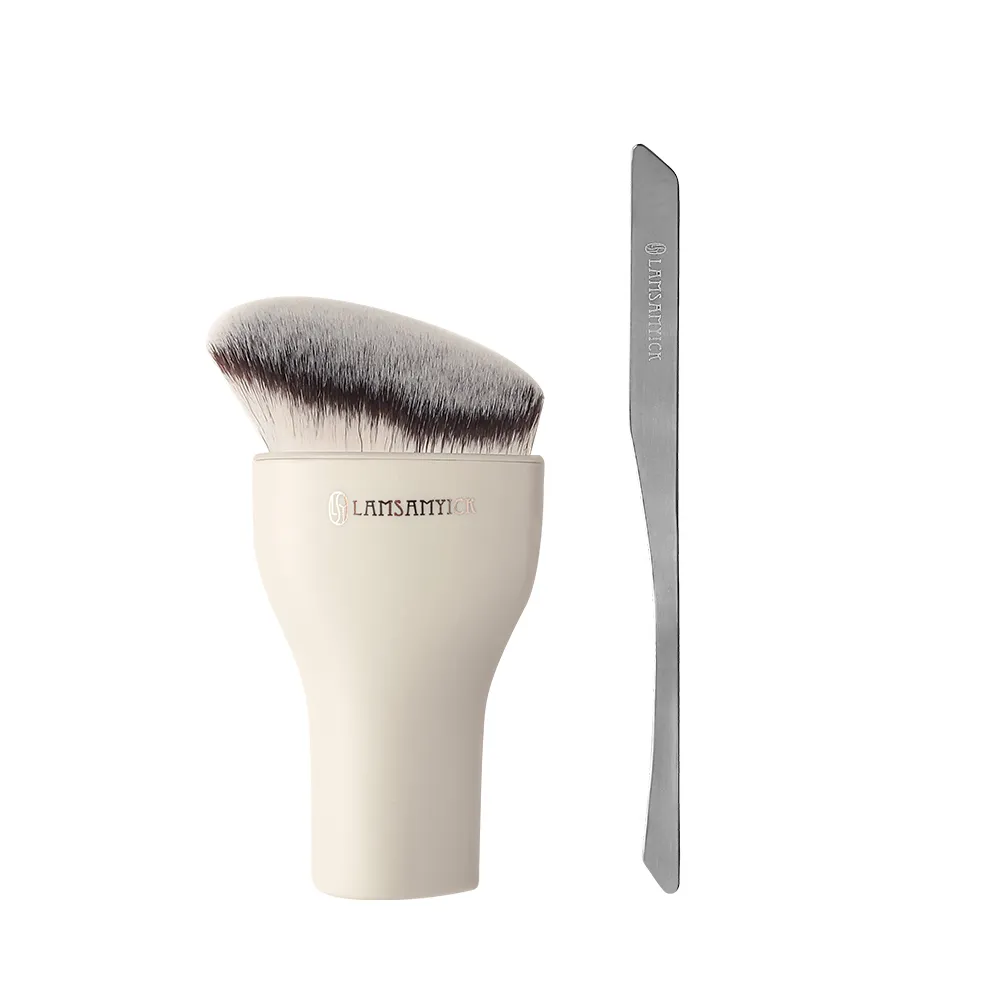 【LSY 林三益】momo獨家 底妝勻透組-全膚質-侘寂色(粉底液調和/抹刀/粉底刷)