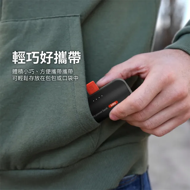 【Philips 飛利浦】超值2入組-DLP2550-4900mAh 10W Lightning+TypeC直插自帶線口袋行動(電量顯示/支架)