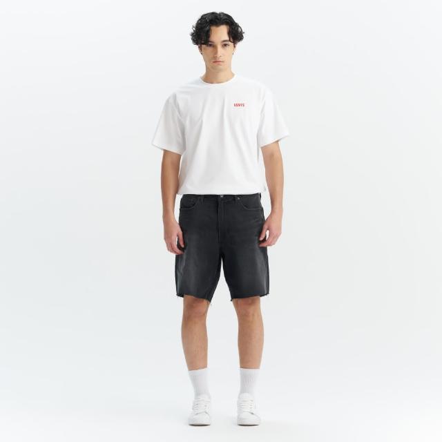 【LEVIS】男款 468 STAY LOOSE 寬鬆牛仔短褲 PerformanceCool涼感短褲 熱賣單品 A8461-0030