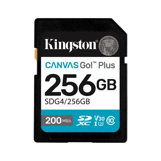 【Kingston 金士頓】256GB SDXC SD UHS-I U3 V30 A2 記憶卡(SDG4/256GB 平輸)