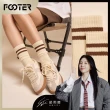 【FOOTER】Brooklyn144 美式針織襪(N200-咖啡條紋)