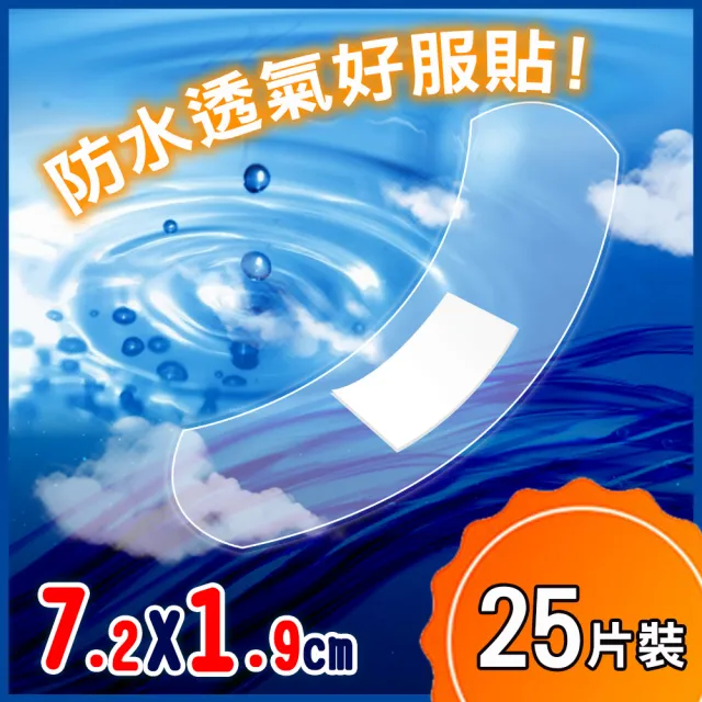 【Dr. Check Nursing Expert 護理專家】防水透氣OK繃1盒-7.2X1.9 cm(密合防水透氣-25片/盒)