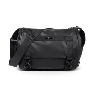 【MANDE RHODE 曼德羅德】滑面大容量插扣造型郵差包-大/L(A5890-1K)