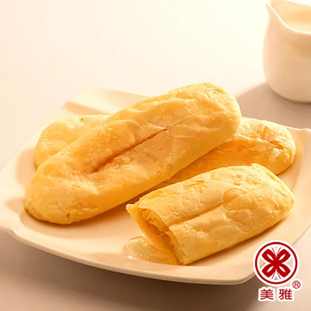【美雅宜蘭餅】鮮奶軟式牛舌餅 x10包(2片/包)