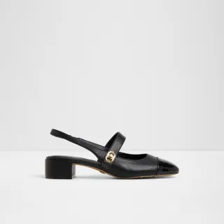 【ALDO】AGATHE-時尚經典圓頭粗跟鞋-女鞋(黑色)