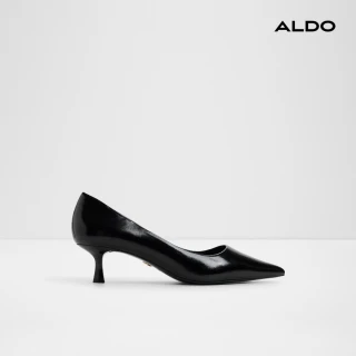 【ALDO】RUPARI-尖頭光澤素面跟鞋-女鞋(黑色)