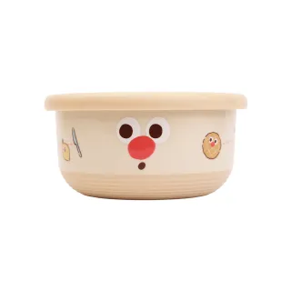 【HOUSUXI 舒希】鬆鬆家族-不鏽鋼雙層隔熱碗420ml-A3