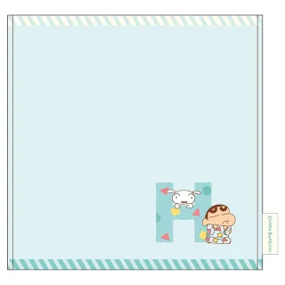 【T’S FACTORY】蠟筆小新 純棉刺繡方巾 純棉手帕