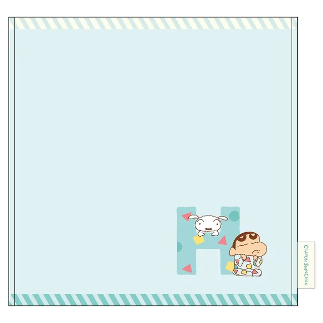 【T’S FACTORY】蠟筆小新 純棉刺繡方巾 純棉手帕