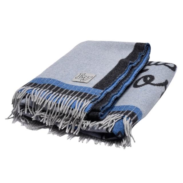 LV LOUIS VUITTON路易威登 M73749 經典 League 系列針織緹花喀什米爾羊絨毛氈