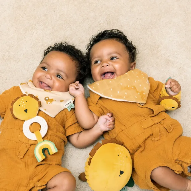 【Trixie 比利時】有機棉三角兜3件組 多款可選(圍兜 副食品圍兜 口水巾)