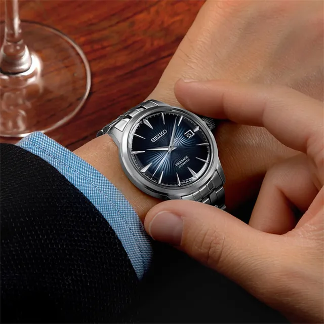 【SEIKO 精工】Presage 調酒師機械錶-40mm 錶 生日禮 送禮(4R35-01T0A SRPB41J1)