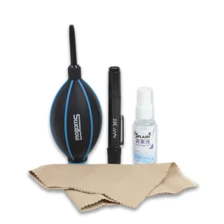 【Swallow】清潔組合10(吹球+拭鏡筆+清潔液+拭鏡布)