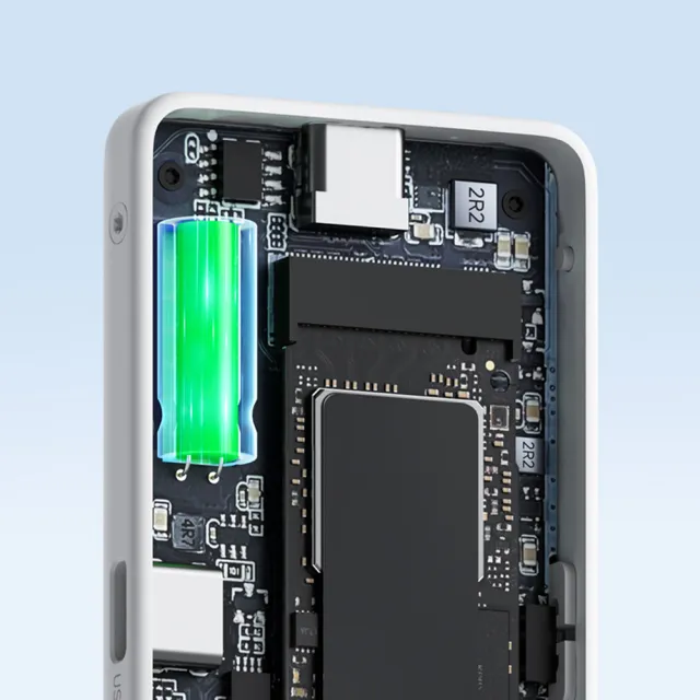 【HAGiBiS】MC200Pro鋁合金Type-C M.2 NVMePD硬碟盒擴充器(NVMe硬盤盒+USB2.0+PD100W+寫保護開關)