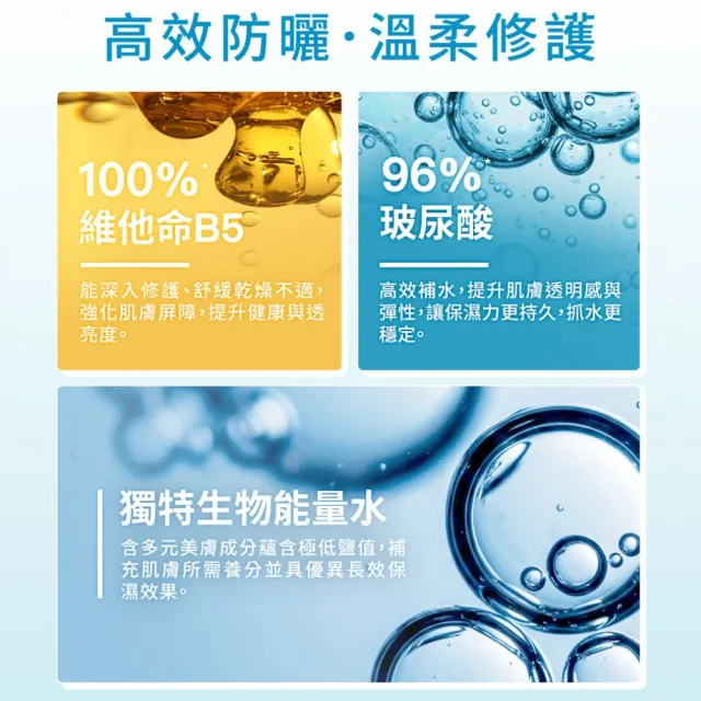 【Bio-essence 碧歐斯】BIO水感舒緩B5全能抗光防曬乳SPF50+PA++++40ml