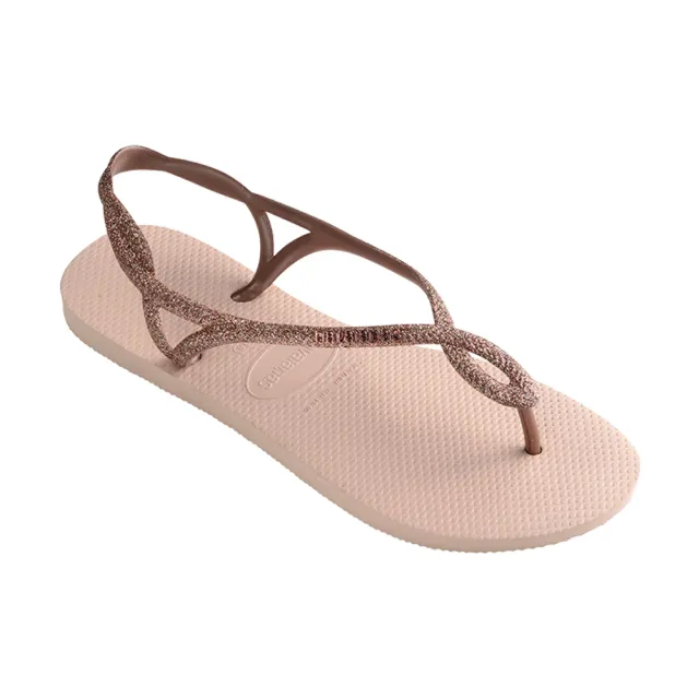 【havaianas 哈瓦仕】拖鞋 女鞋 涼鞋 巴西 Luna Premium 芭蕾粉 4146130-0076W