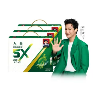 【QUAKER 桂格】5X人蔘濃縮精華飲15ml×18入x3盒(共54入)