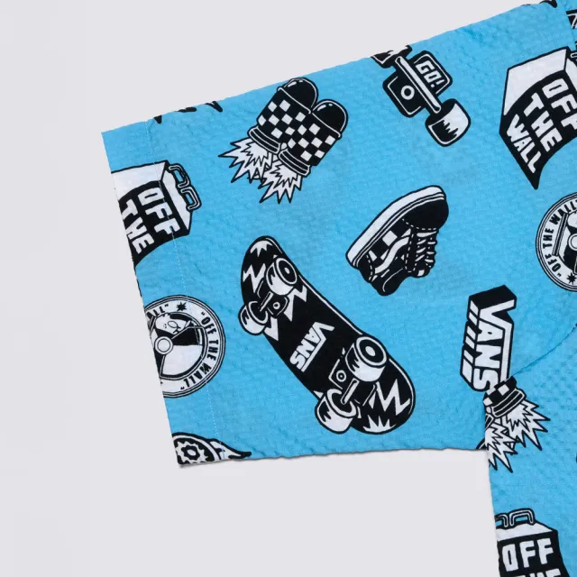 【VANS】官方旗艦 Artist Collection - SPACE MOLLY 藍色短袖襯衫