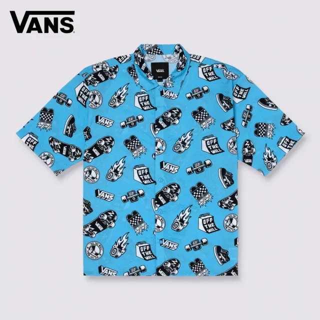 【VANS】官方旗艦 Artist Collection - SPACE MOLLY 藍色短袖襯衫