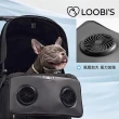 【LOOBIS】Air Breeze2 寵物專利循環風扇墊(USB風扇 適用箱型寵物推車 寵物風扇 寵物墊 防咬 雙風扇)