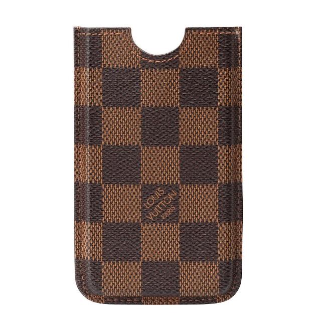 LV LOUIS VUITTON路易威登 N63101 經典 Damier 棋盤格 IPhone4 手機套