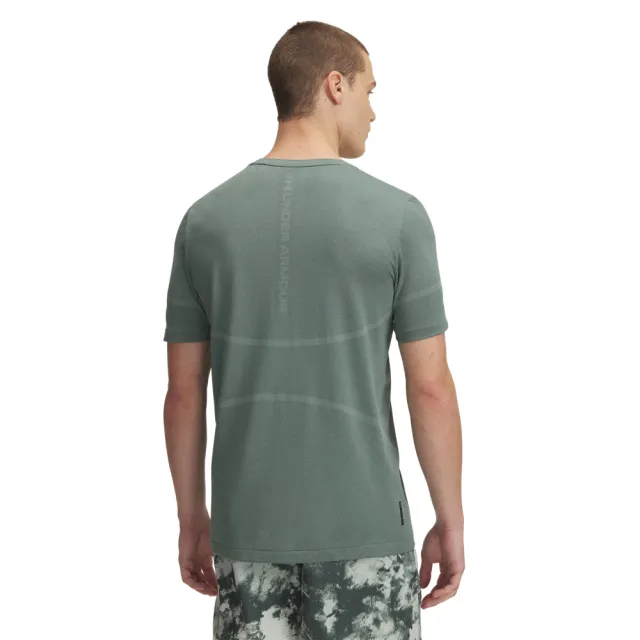 【UNDER ARMOUR】UA 男 Vanish Elite Seamless 短袖T-Shirt_1376781-348(灰綠色)