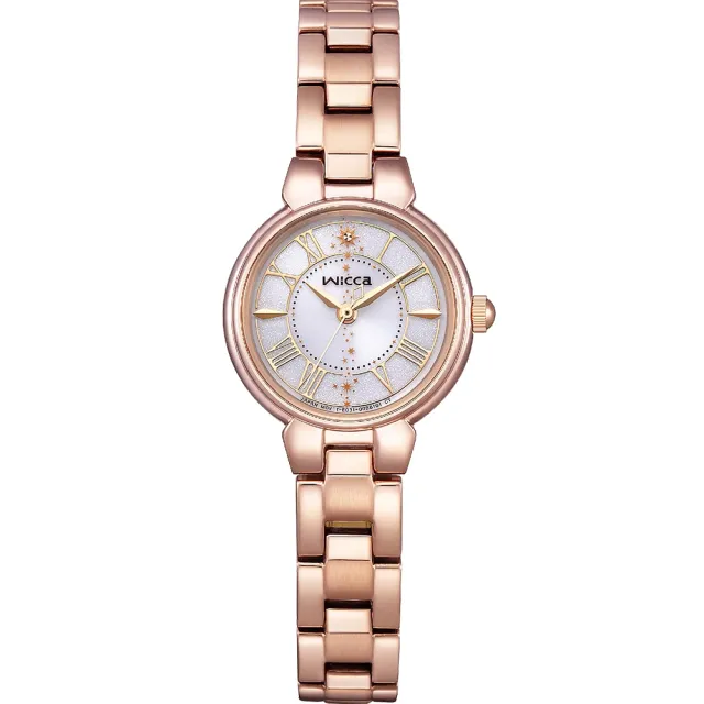 【CITIZEN 星辰】Wicca 魔法閃耀 台灣限定 太陽能女錶-23.5mm 手錶 禮物(KP2-167-15)