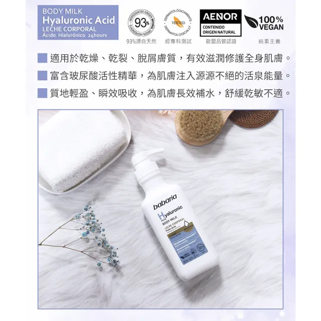 【Babaria】保濕身體乳液500mlx2入(玻尿酸/膠原蛋白任選-總代理公司貨)